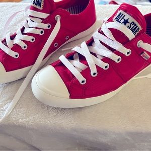 Converse All Star Red Canvas Sneakers